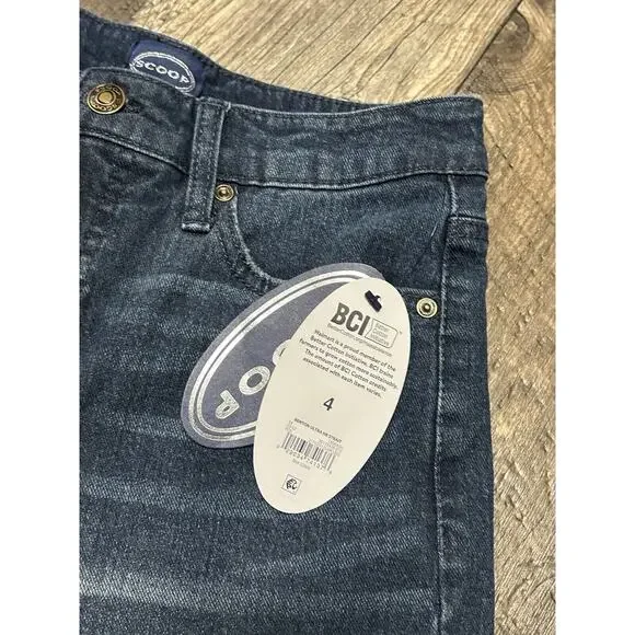 Scoop Retro Trouser Jean High Rise Womens Sz 4 New With Tags - Picture 11 of 13